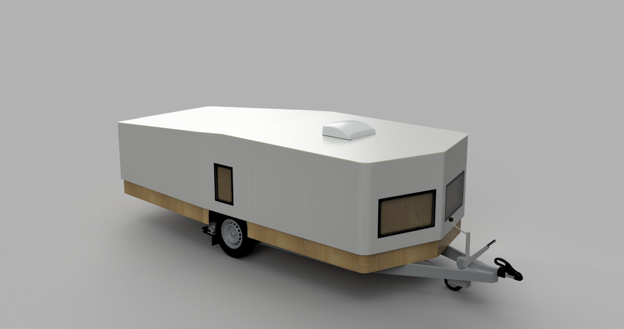 Caravane pliée