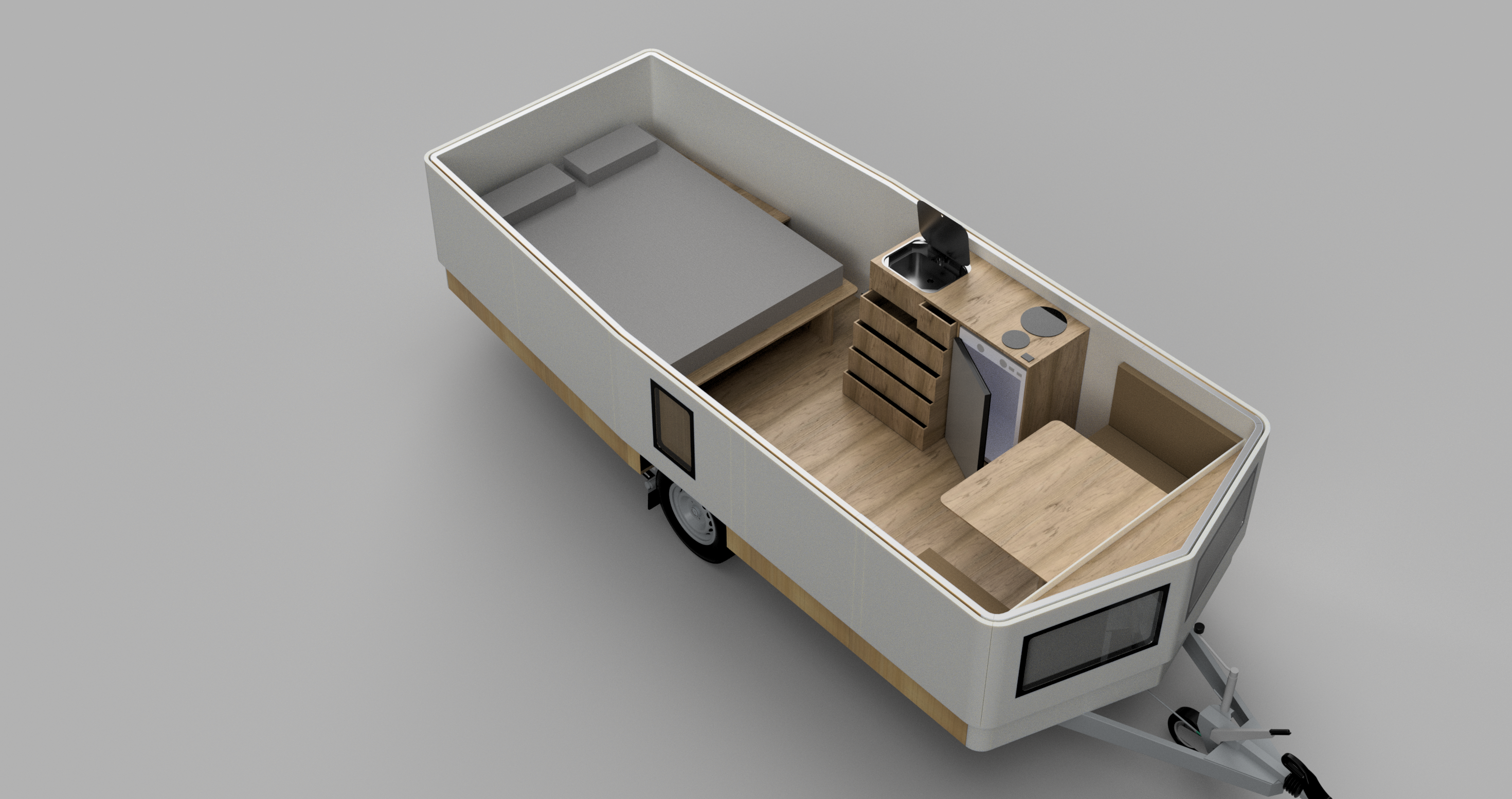 Intérieur caravane Plio